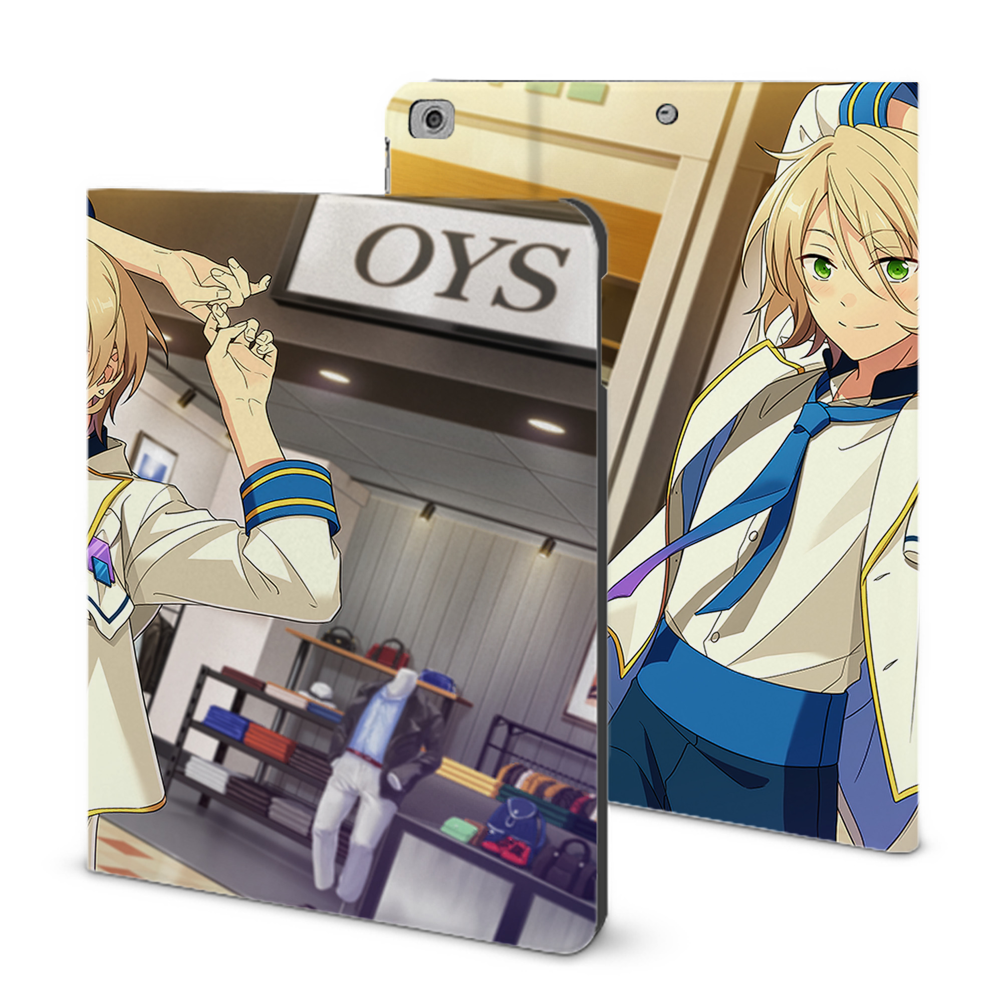 （画像用） あんさんぶるスターズ! Ensemble Stars IPad ケース ブック型 PUレザー TPU 耐衝撃 軽量 薄型 ペン収納なし 全面保護 IPad 各モデル対応